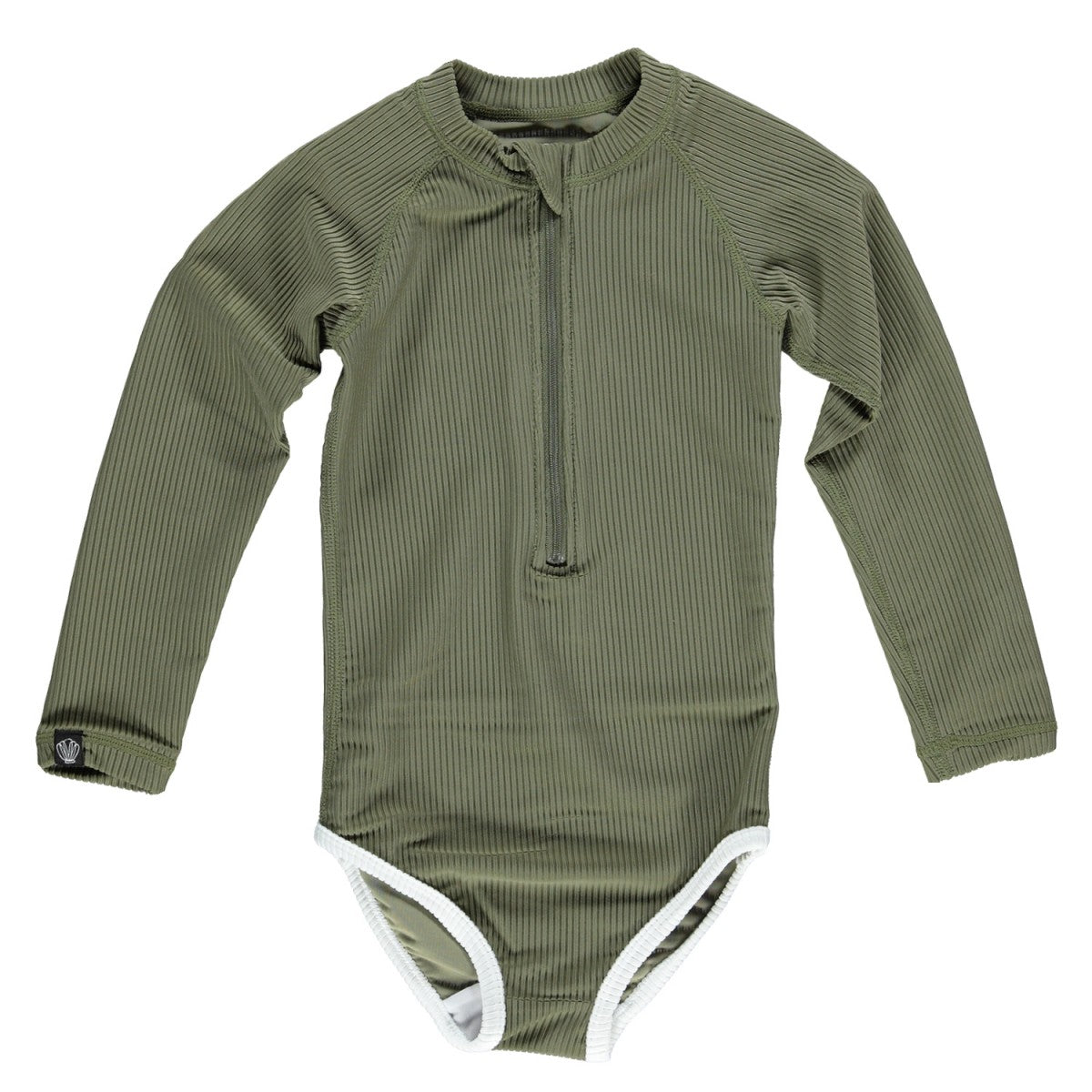 UV Badeanzug Ribbed Palm Olive