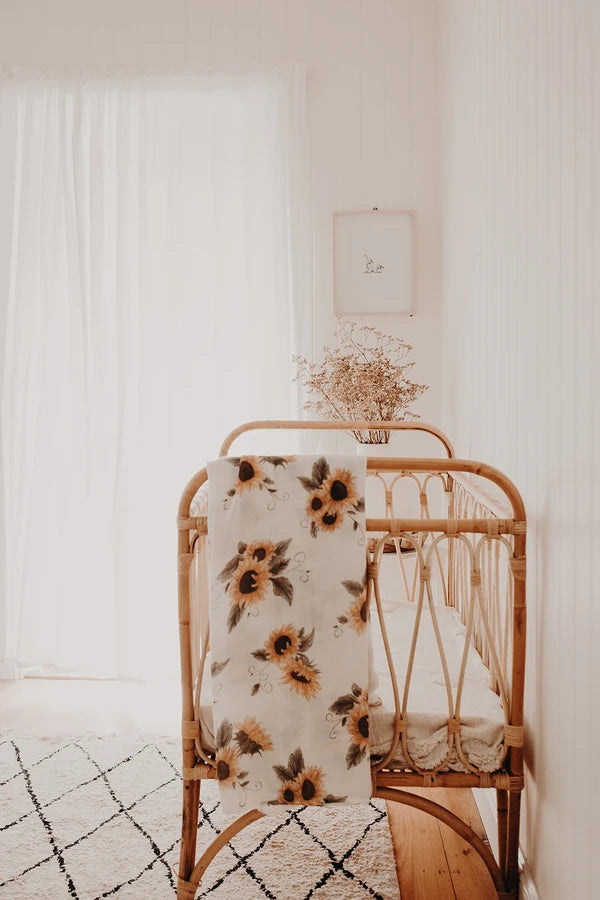 Muslin Swaddle Set Sonnenblumen & Terracotta