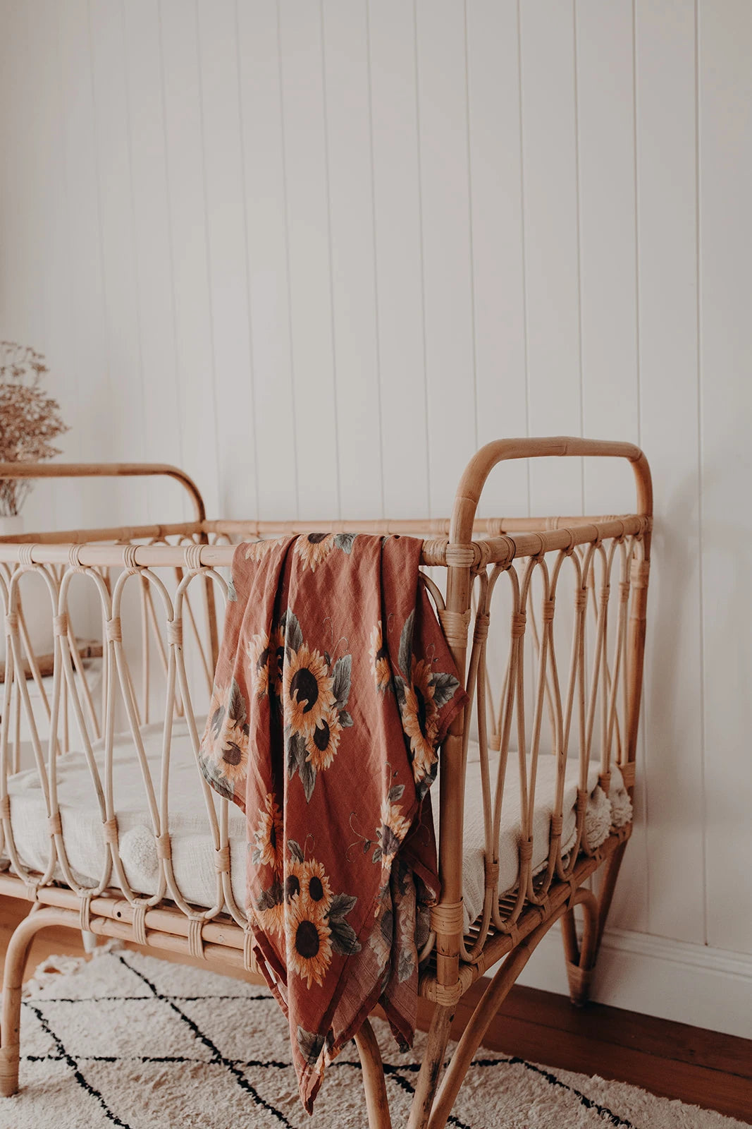 Muslin Swaddle Set Sonnenblumen & Terracotta
