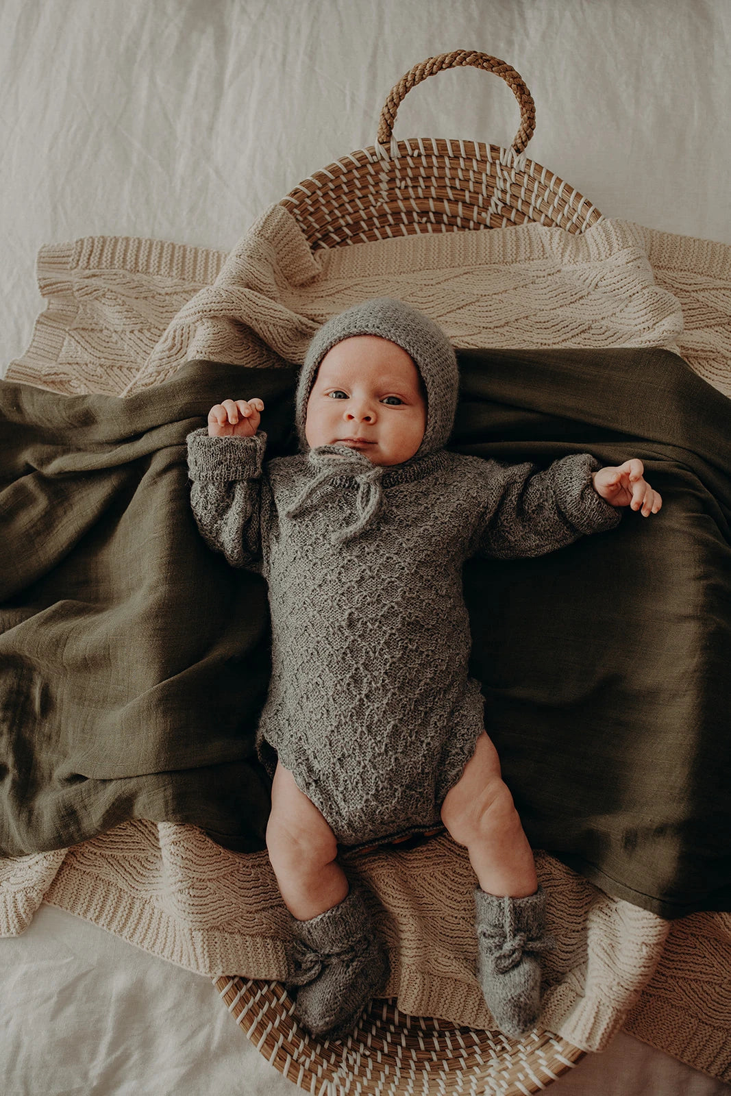 Bamboo Muslin Swaddle Amber Apricot 