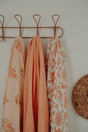 Muslin Swaddle Set  Florence Peach & Weisscreme