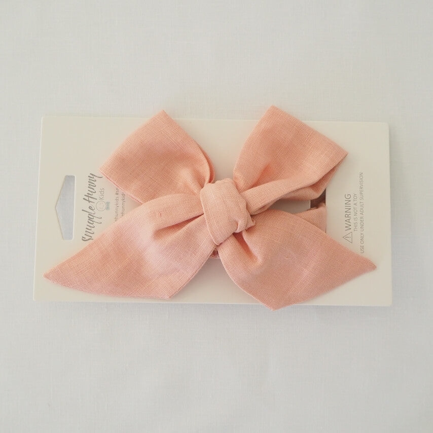 Leinen Stirnband Pink