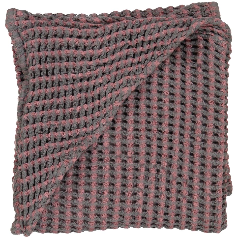Waffle Bath Towel Dusty Rose
