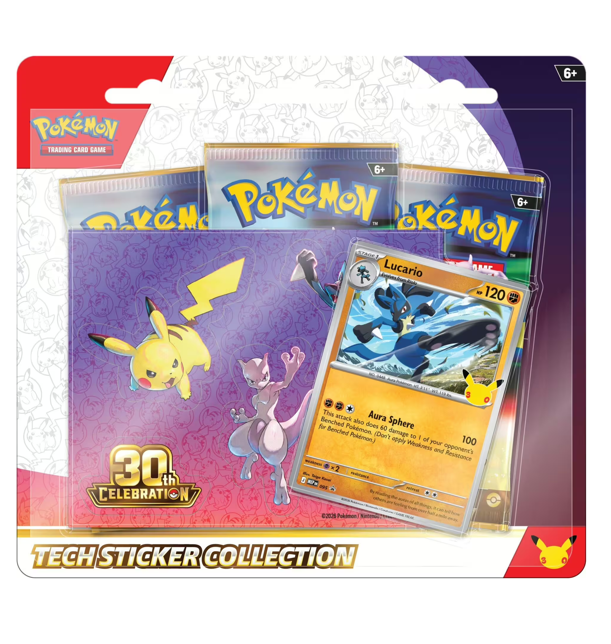 30th Celebration Tech Sticker Lucario Collection