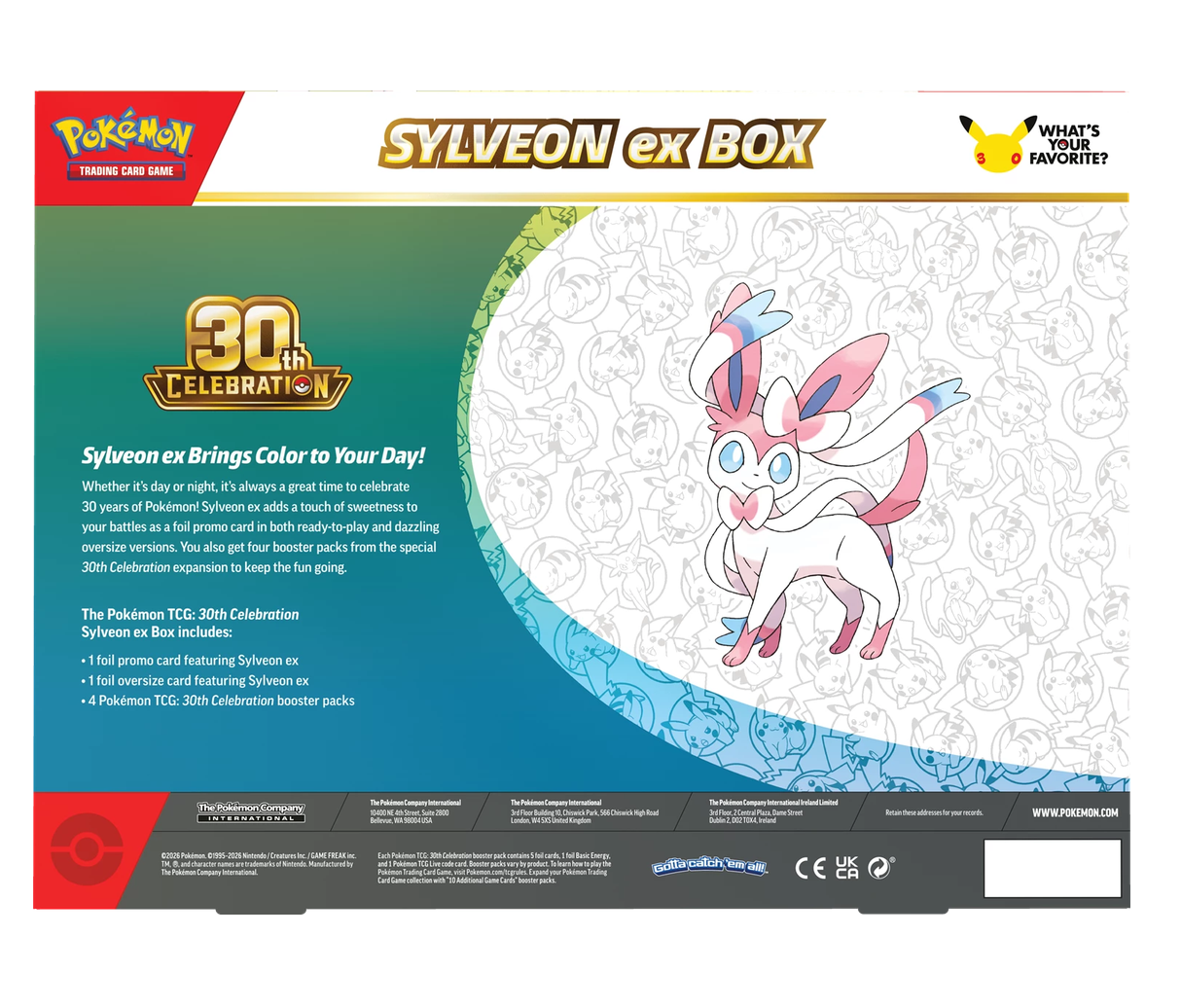 30th Celebration ex Box Sylveon-ex