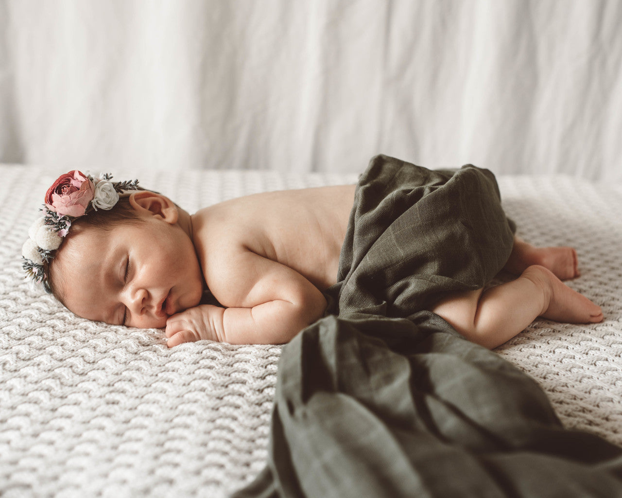 Muslin Dusty Olive
