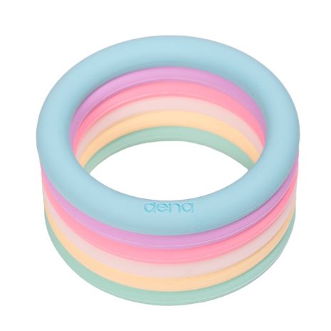 Silikon Greifling Sensorikringe Pastell