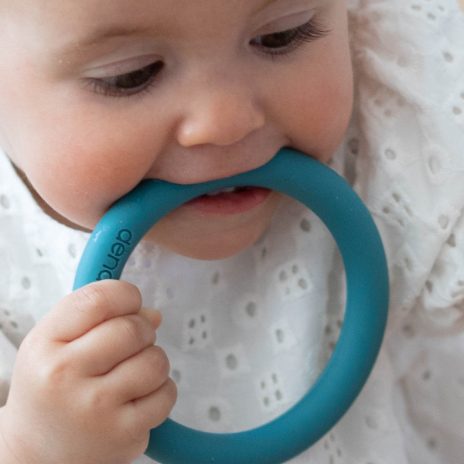 Lot de pailles en silicone Zoe, bleu multicolore