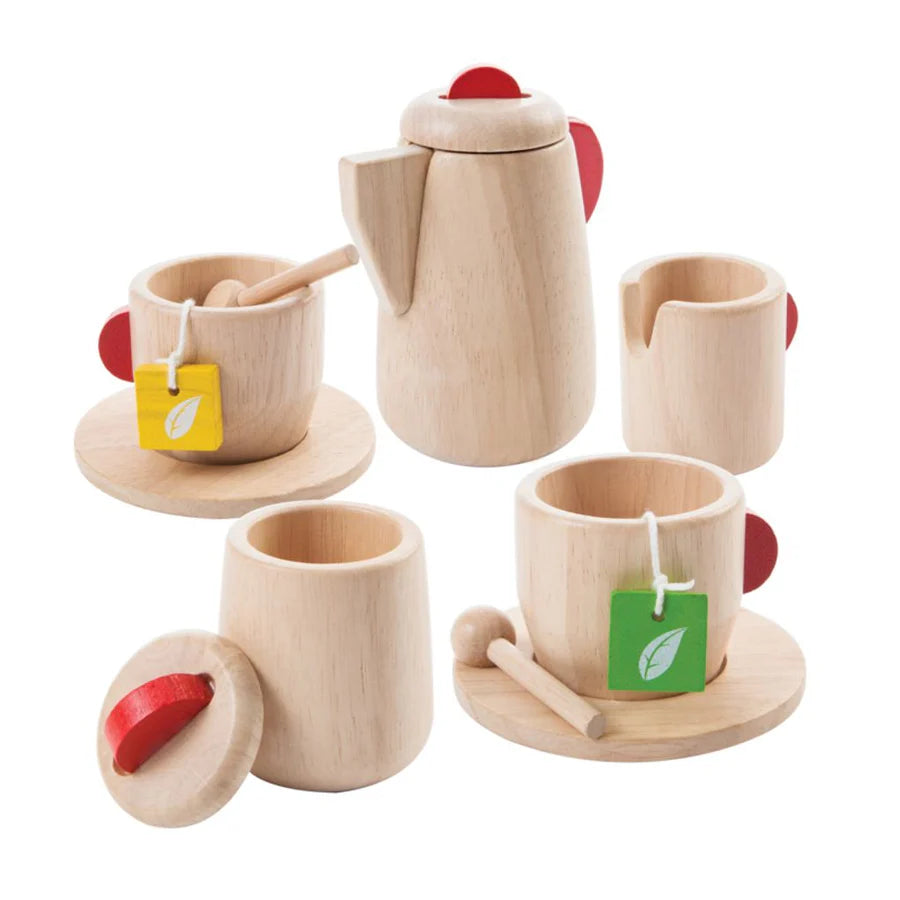Holz Teeset