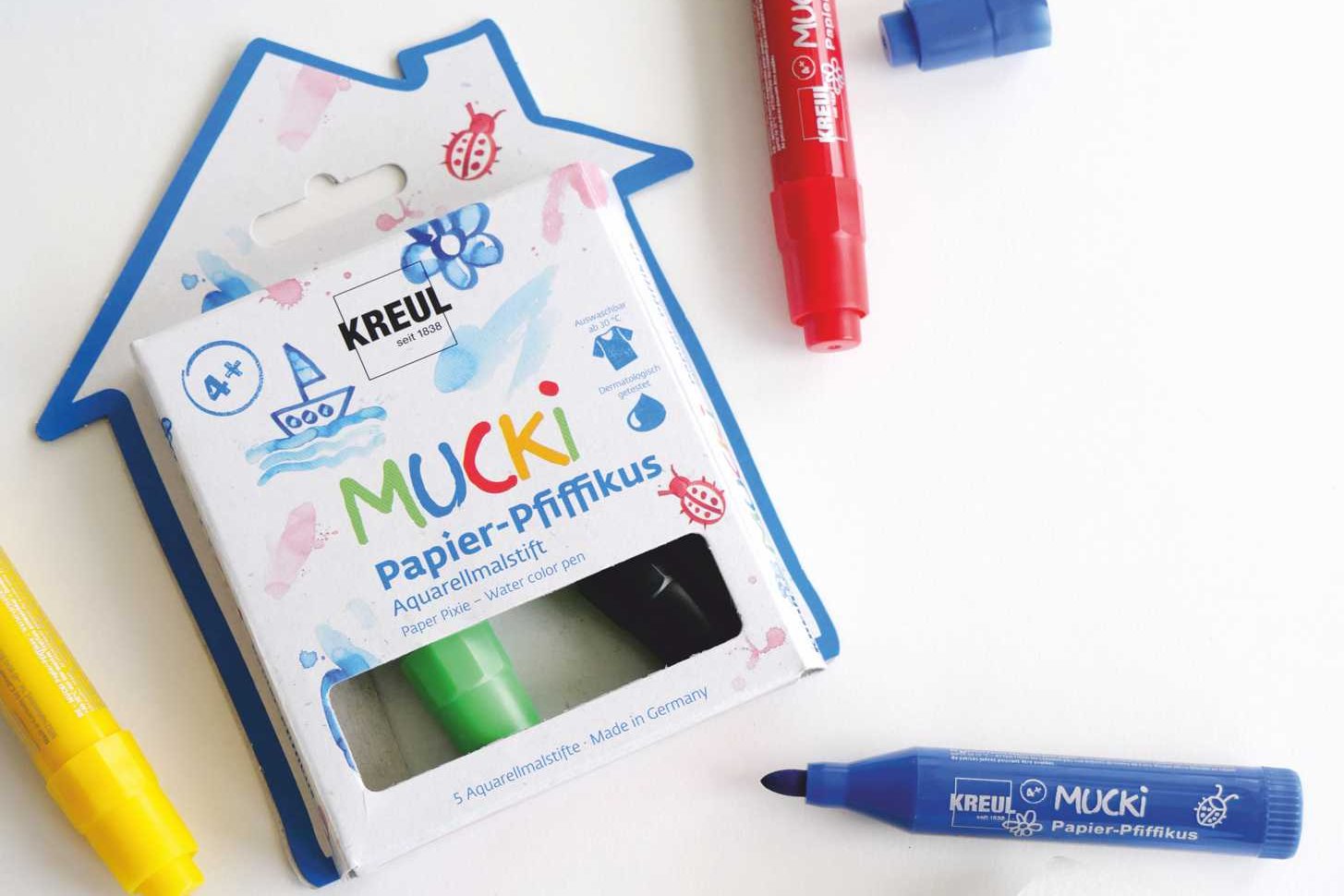 Lot de pailles en silicone Zoe, bleu multicolore