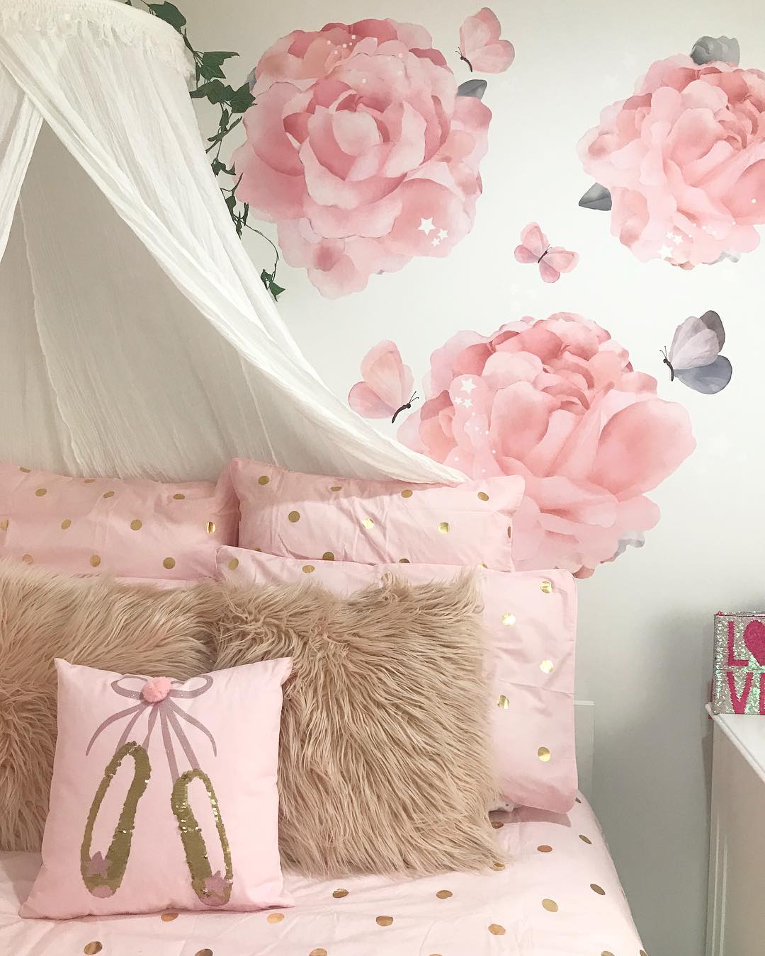 Wandsticker Peonies & Butterflies Pack 3