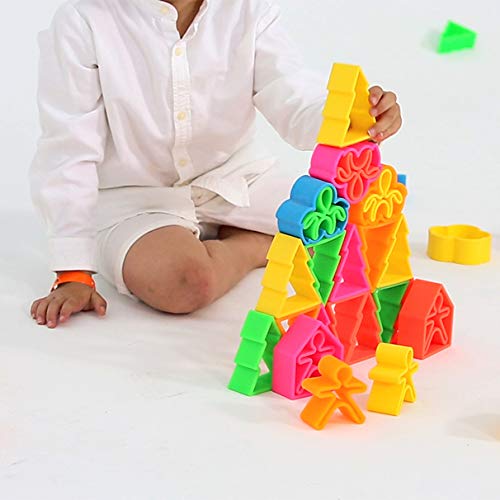 Lot de pailles en silicone Zoe, bleu multicolore