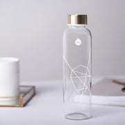 Trinkflasche Glas Mismatch Weiss