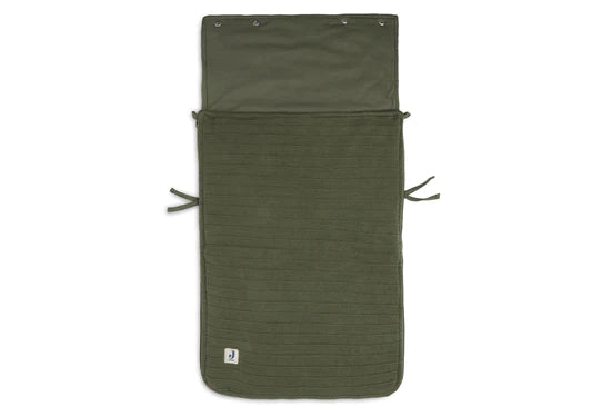 Fusssack für Autoschale Strick Leaf Green