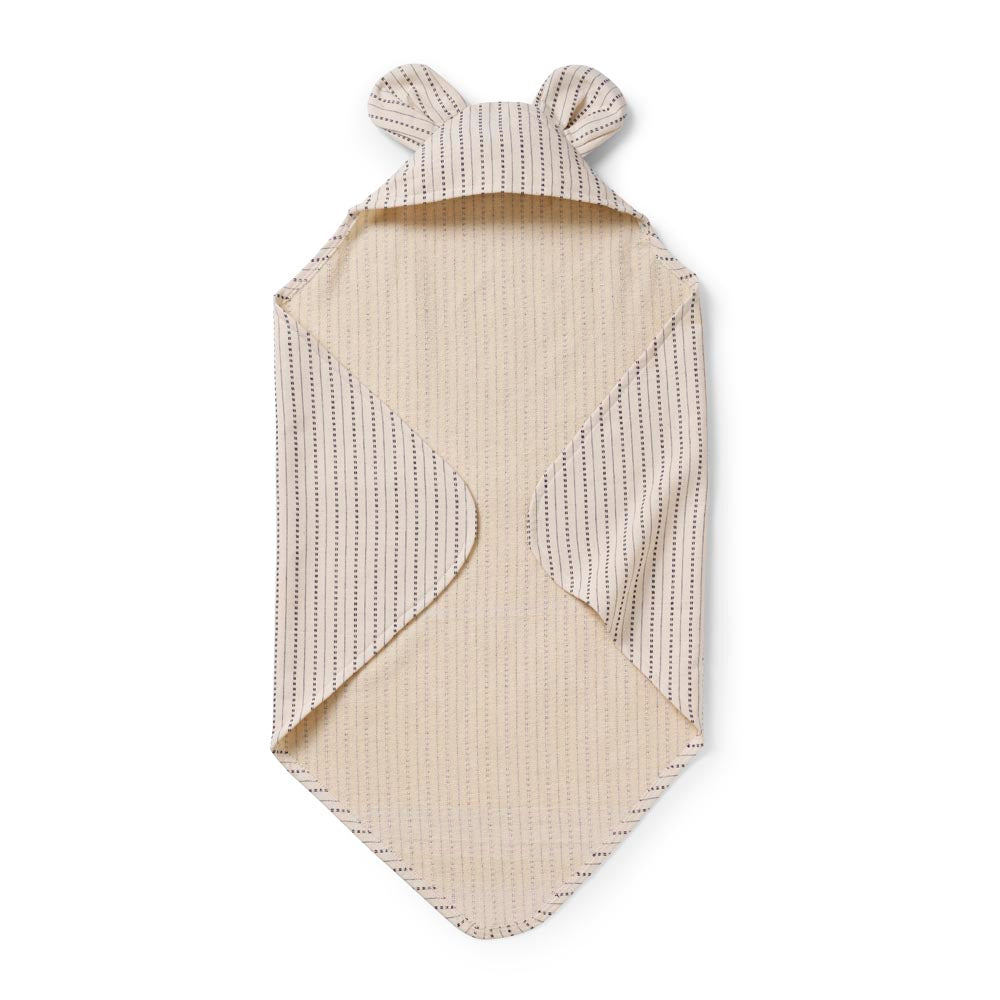 Kapuzen Badetuch Pinestripe