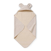 Hooded bath towel Pinestripe