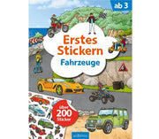 Erstes Stickern: Fahrzeuge