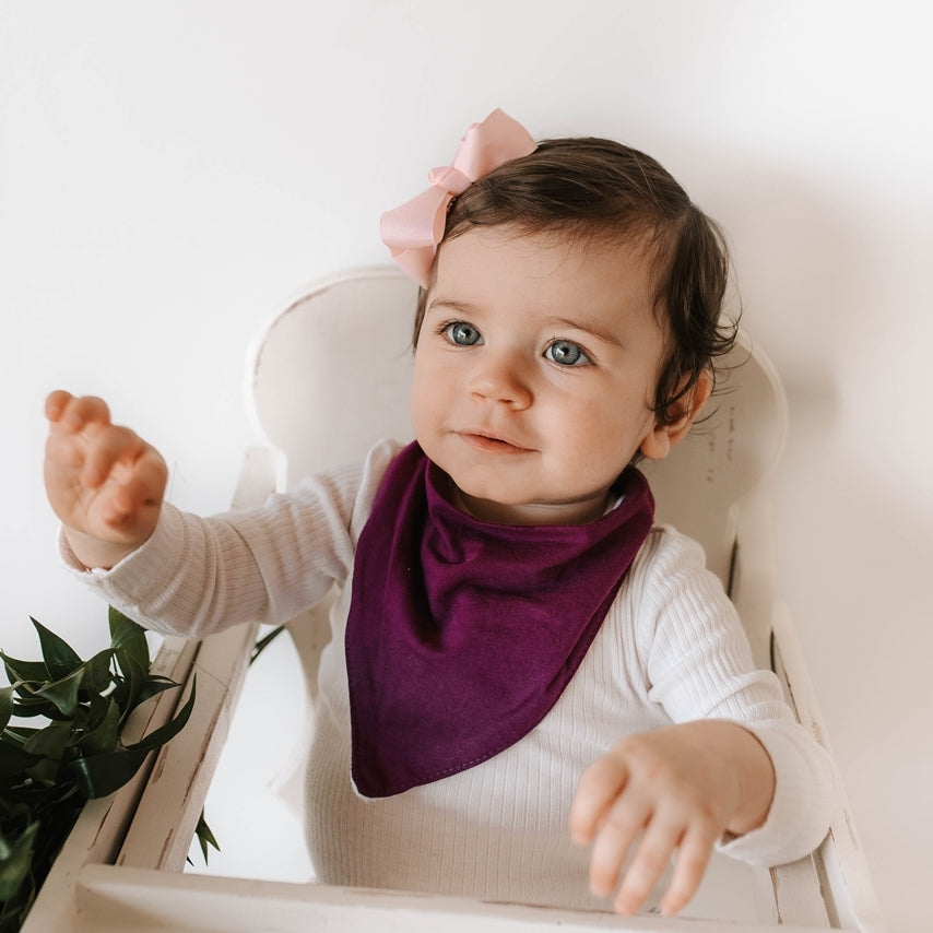 Bandana Lätzchen Dunkelviolett