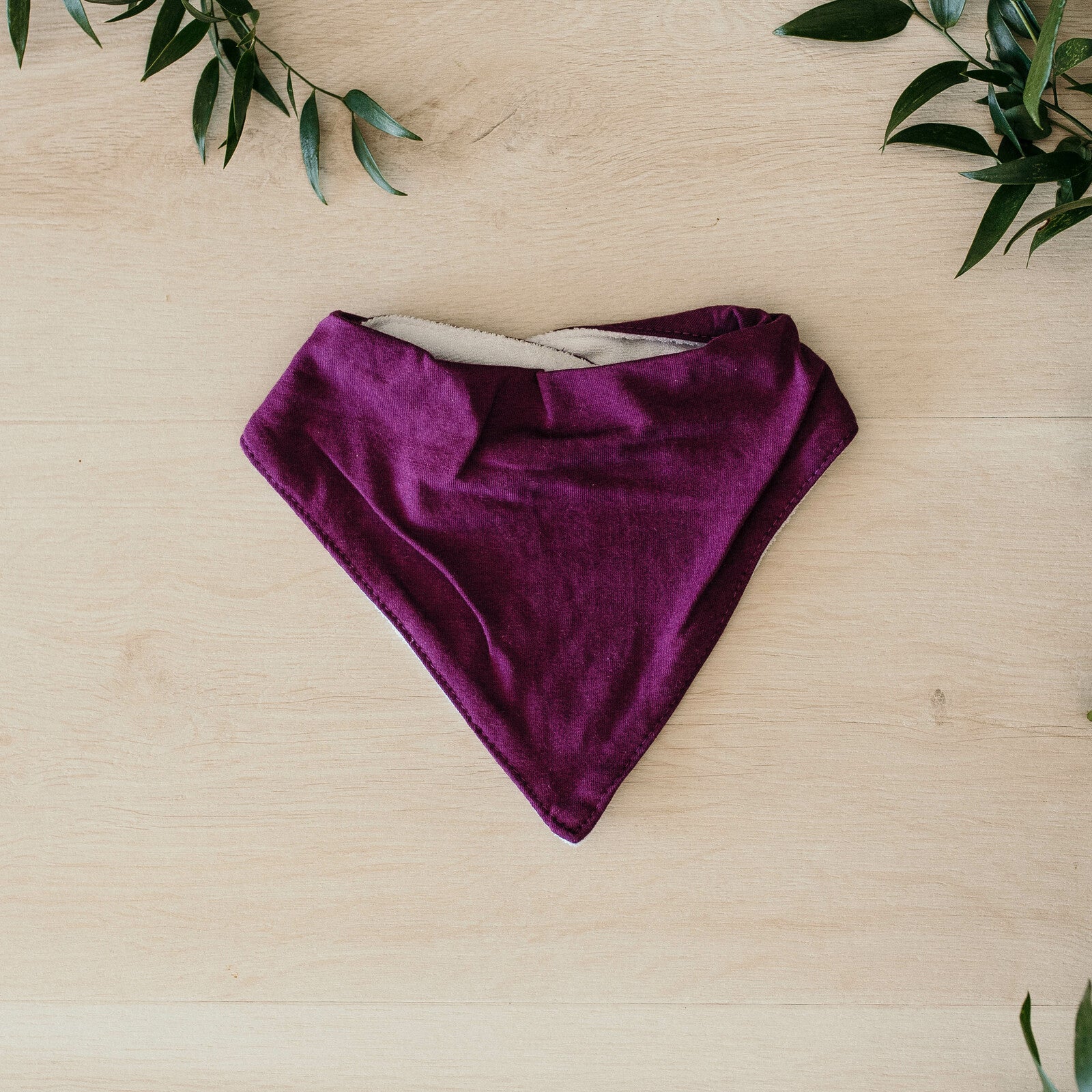 Bandana Lätzchen Dunkelviolett