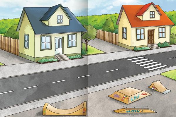 Erstes Stickern: Fahrzeuge