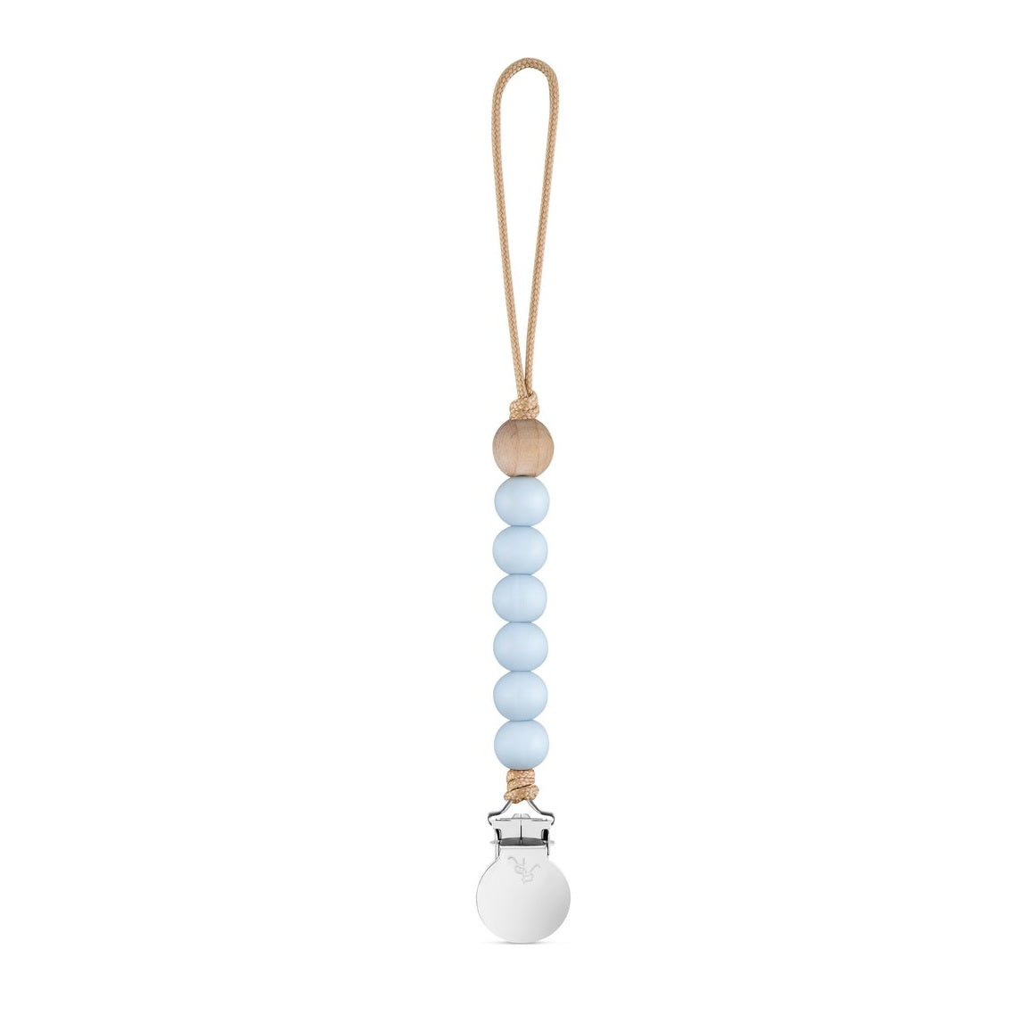 Schnullerclip Cutie Wood Blue