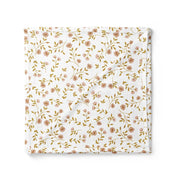 Muslin Swaddle Wild Flower White