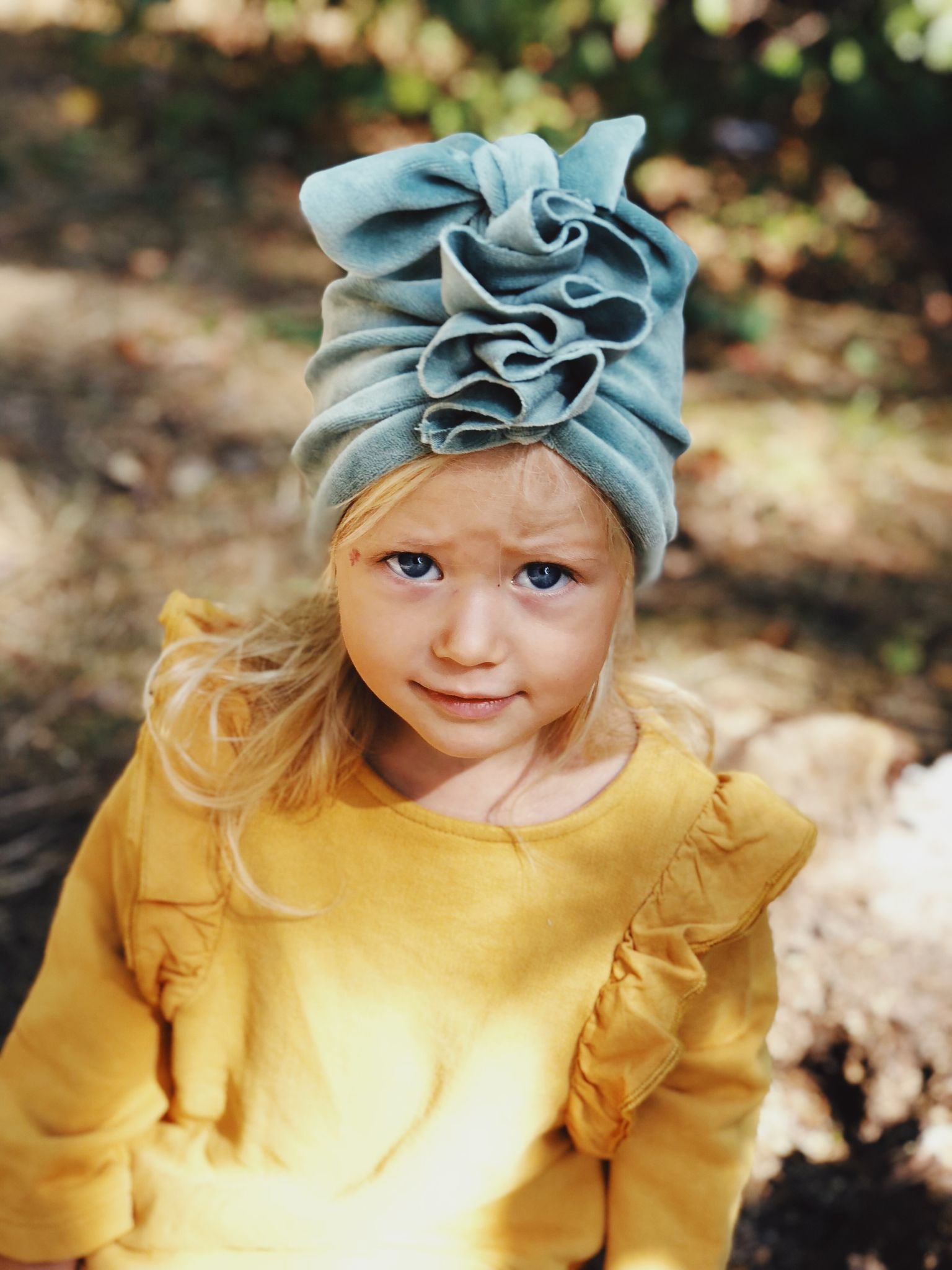 Turban Samt Dusty Mint