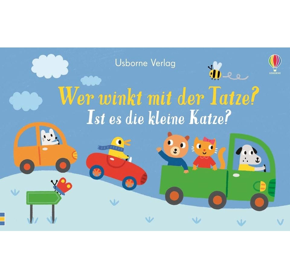 Wer winkt mit der Tatze? Ist es die kleine Katze?