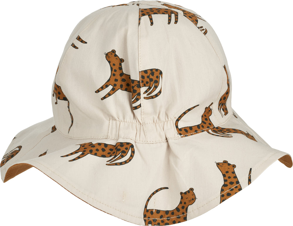 Amelia Sonnenhut wendbar Leopard Sandy