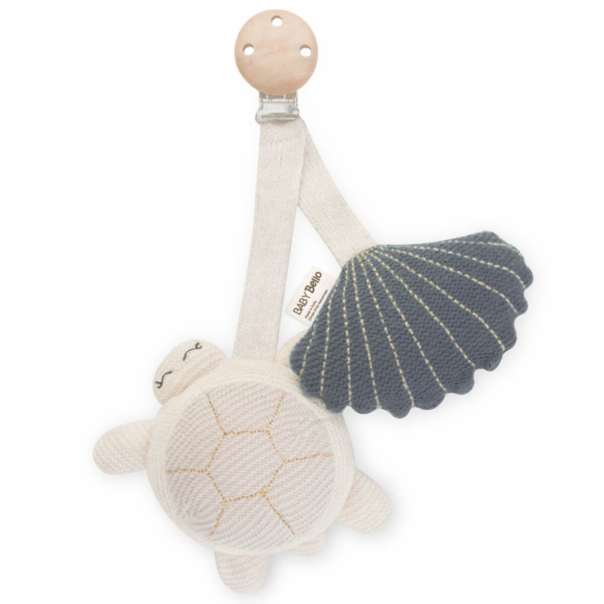 Spielzeug Clip Tily die Schildkröte Stone Blue