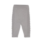 Merino Strickleggings Grau