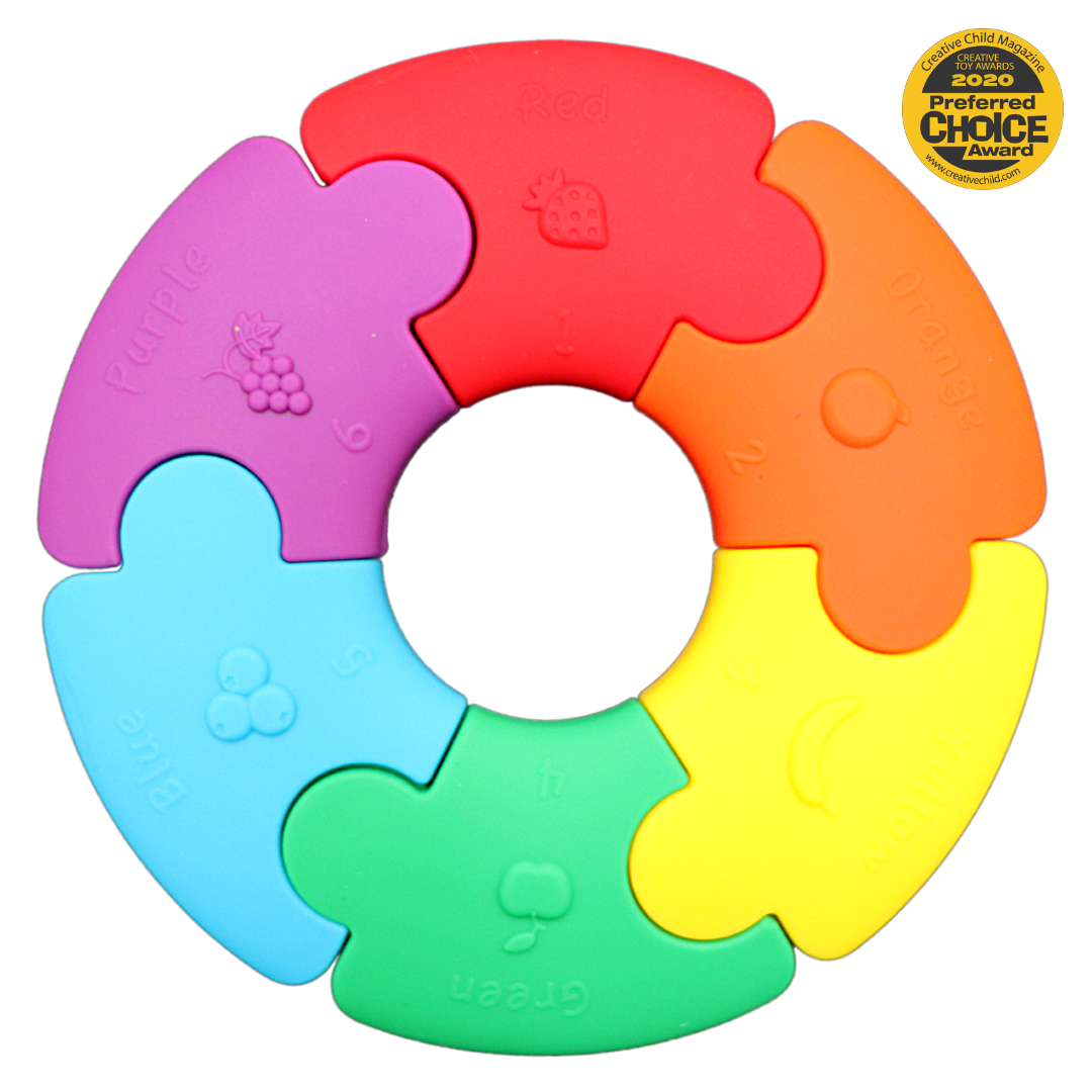 Farbenrad Kau- und Lern Puzzle Neon