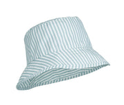 Chapeau de soleil Damon UV 30+ à rayures bleu marine et blanc