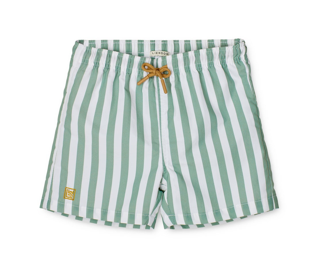 Duke UV Badeshorts Streifen Peppermint White