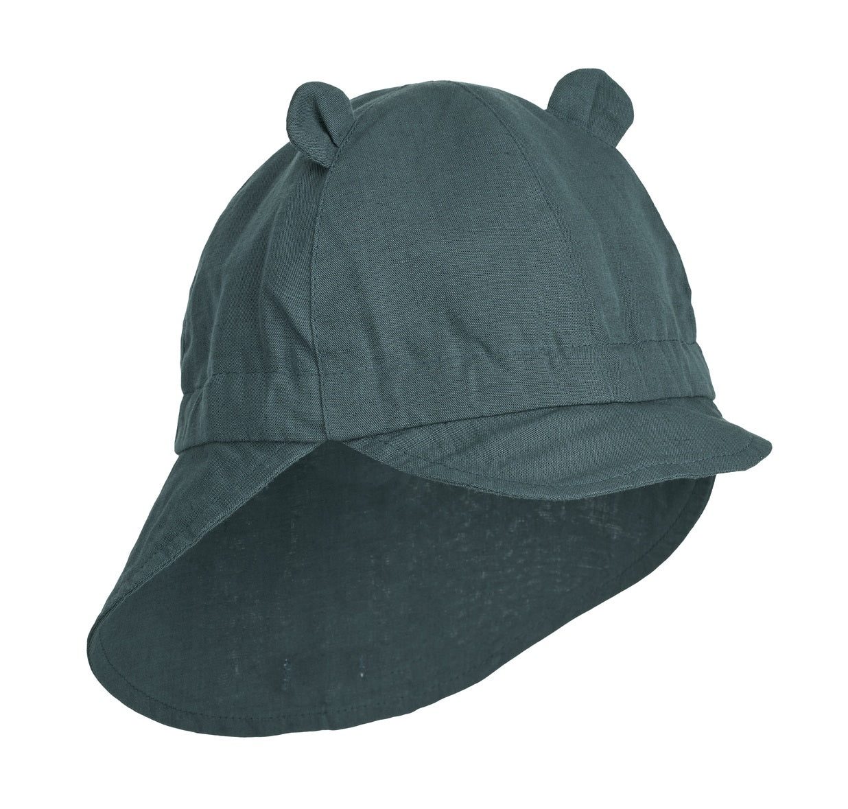 Chapeau de soleil en lin Gorm bleu baleine