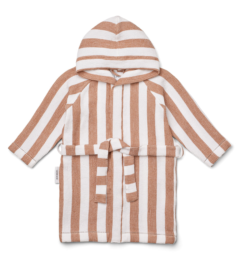 Gray Wellness Bademantel Waffelstoff Tuscany - Weiss