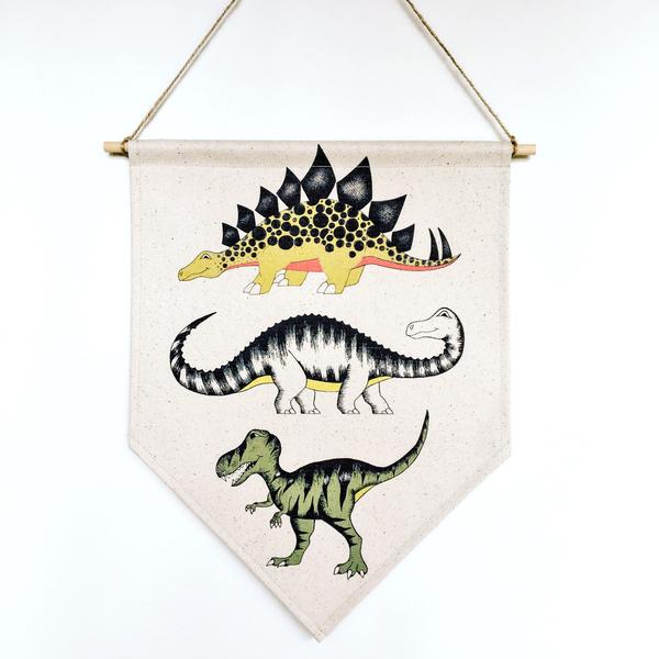 Dino Banner Triple Dinosaurs
