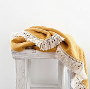 Muslin Decke Mustard
