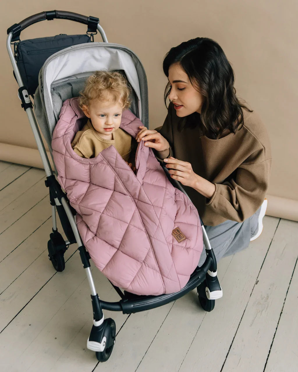 Fusssack Übergangszeit Soft Pink extraleicht