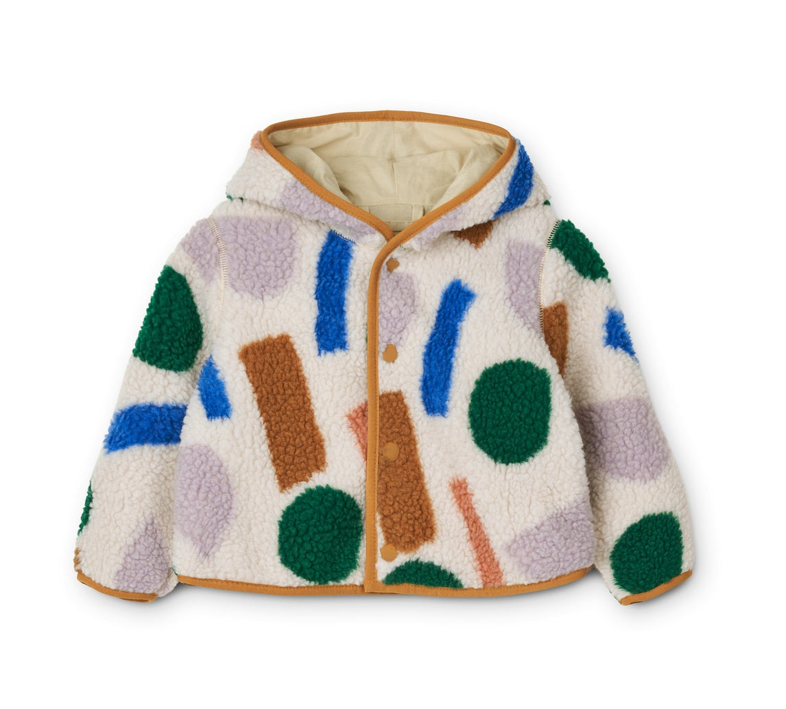 Inge Teddyjacke Übergangszeit Paint Stroke