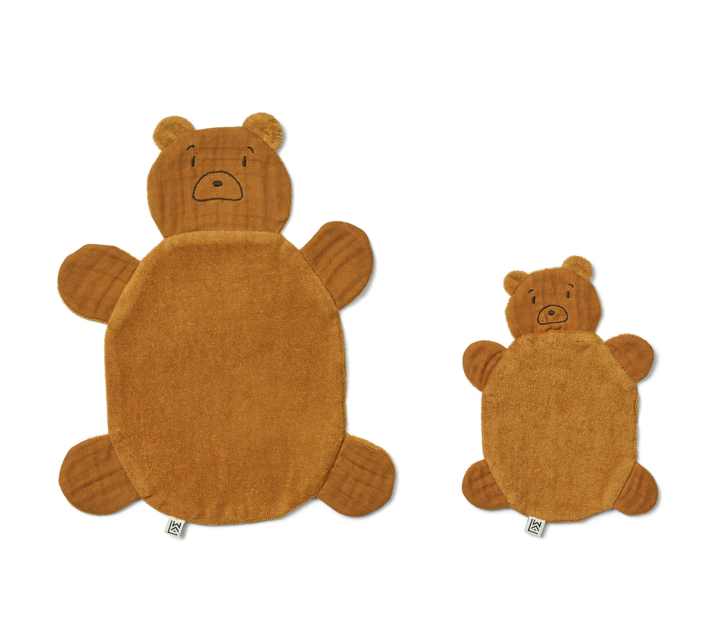 Janai Schmusetuch Set Bär Caramel