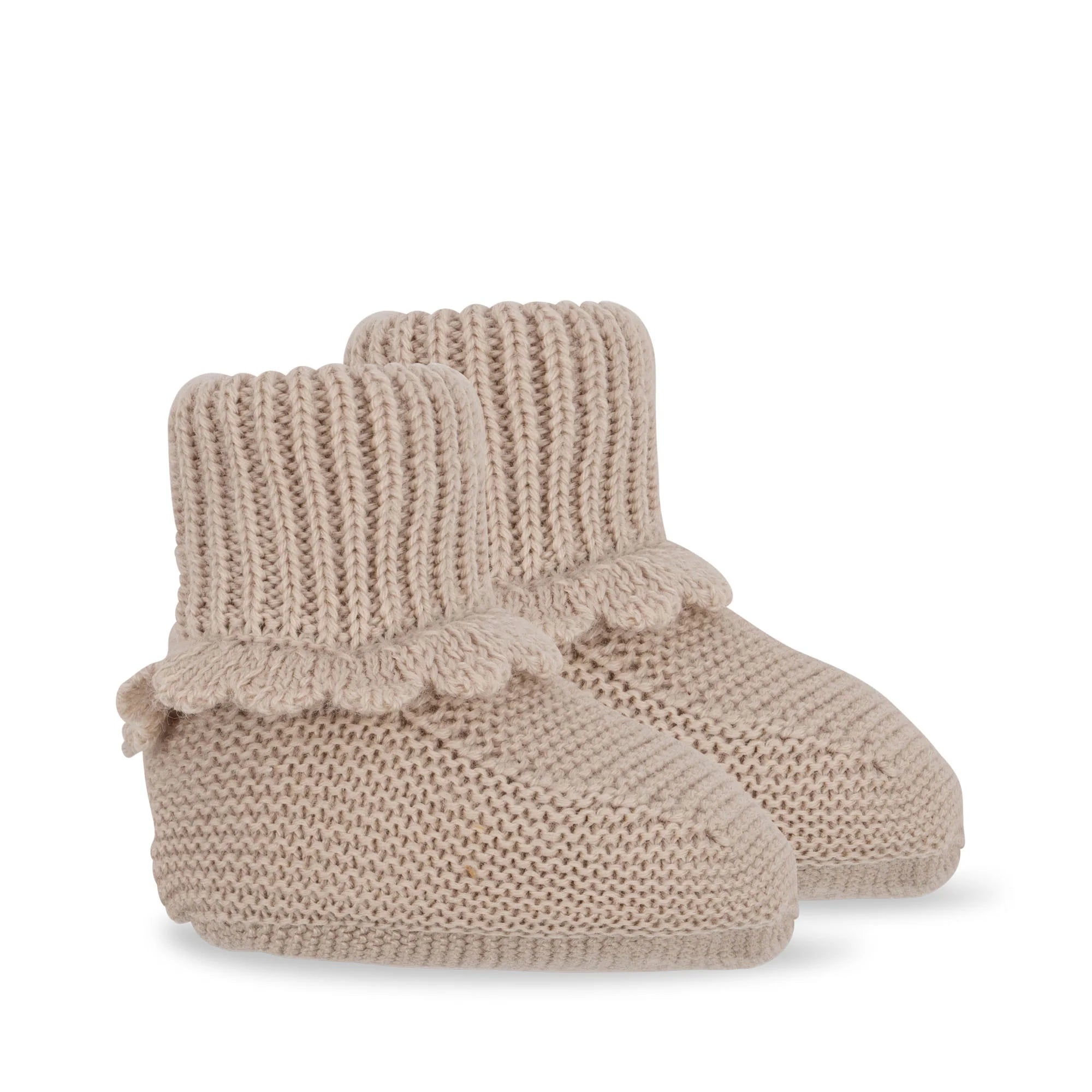 Wolle Booties Peach Dust