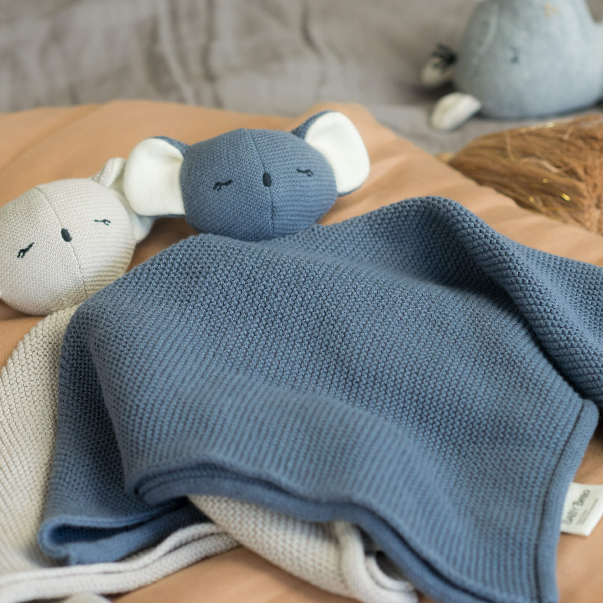 Doudou Kiki Koala Bleu foncé
