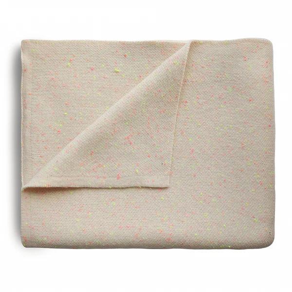 Strickdecke Confetti Peach