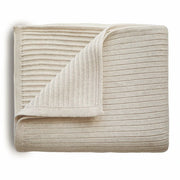 Strickdecke Ripped Beige Melange