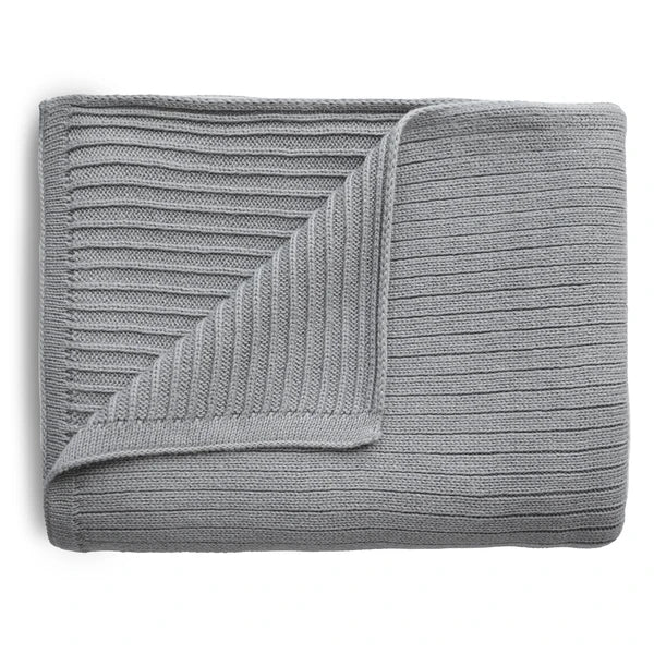 Strickdecke Ripped Grey