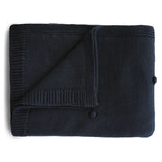 Strickdecke Dots Dark Navy
