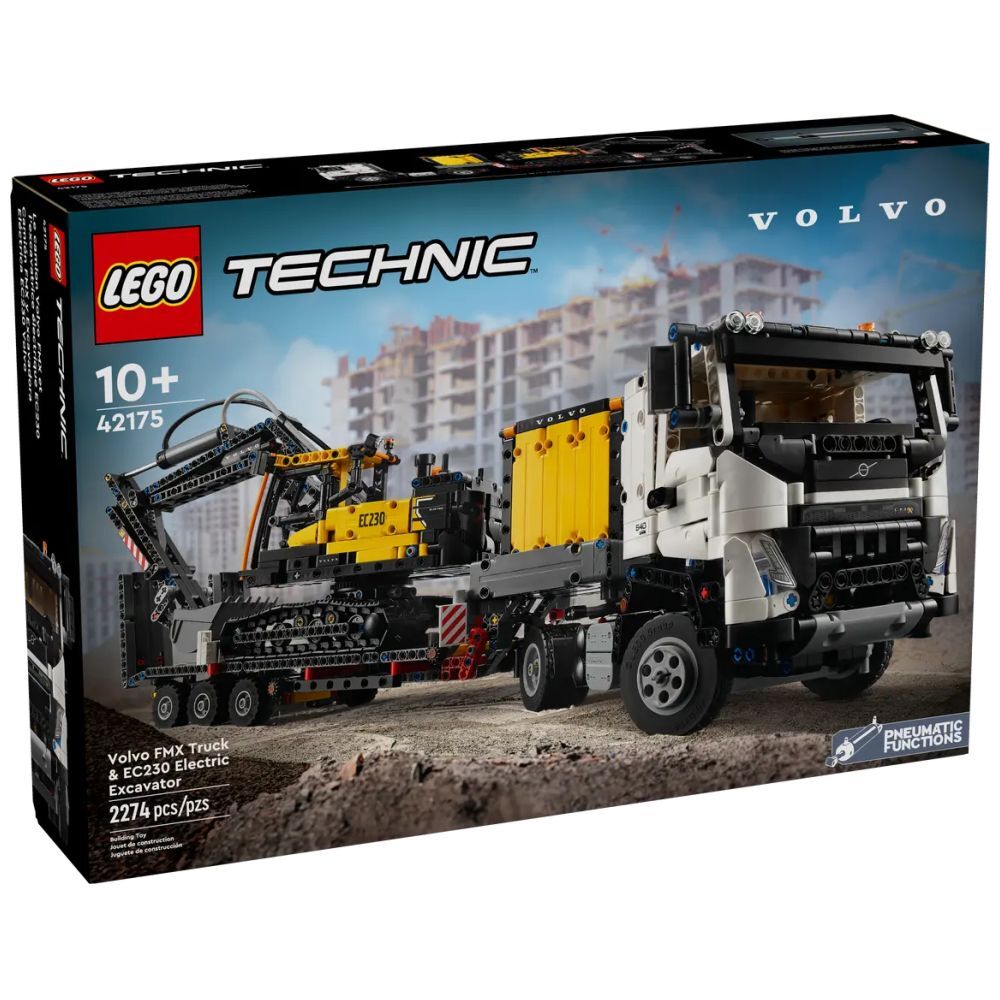 Volvo FMX LKW mit EC230 Electric Raupenbagger