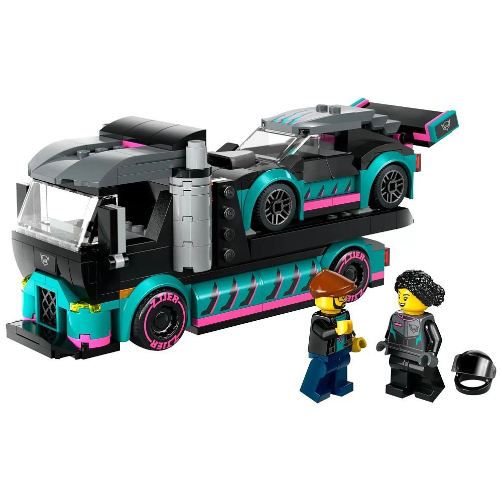 Autotransporter mit Rennwagen