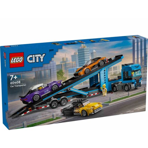 Autotransporter mit Sportwagen